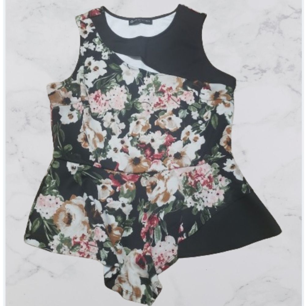 1x Floral Baby Doll Tank Top